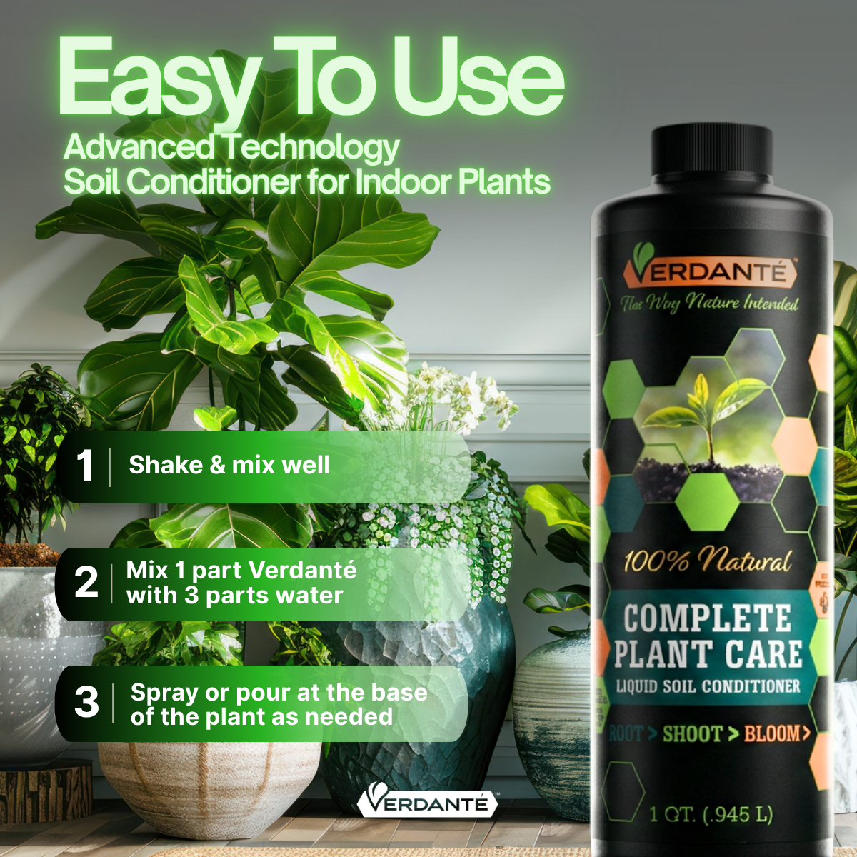 Verdanté™ Complete Plant Care - Indoor Plants